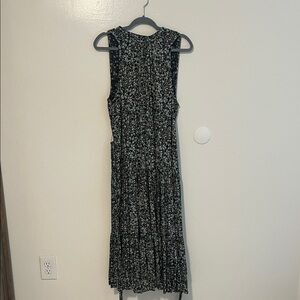JCrew Floral Black and White Sleeveless Dress